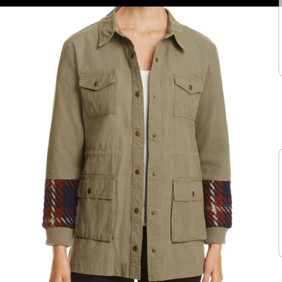 English Factory Jackets & Blazers - English Factory Olive Green Utility Jacket Size M